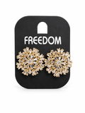 pearl and rhinestone earrings