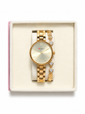 STAINLESS CURREN GOLD WATCH