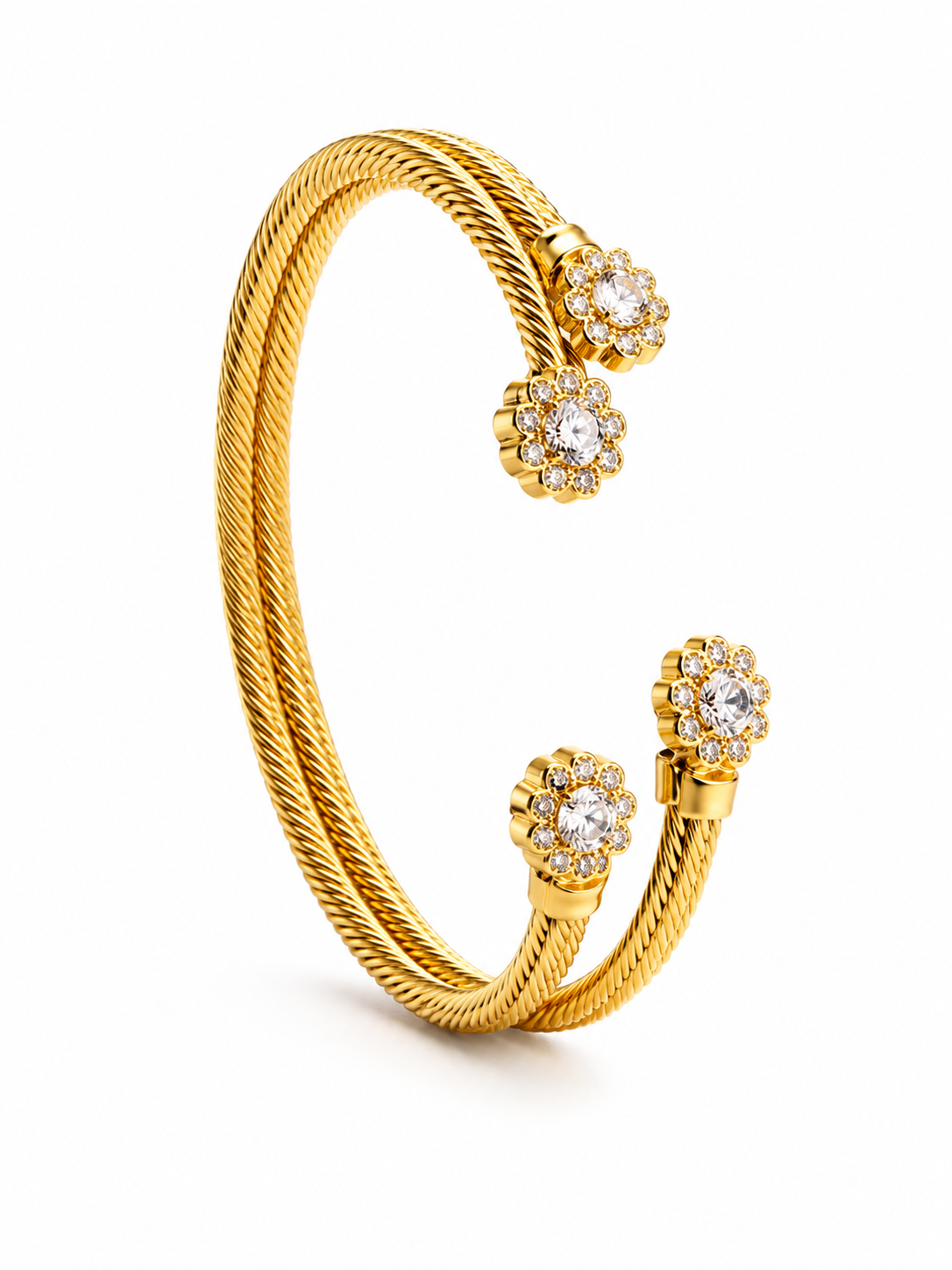 gemstones twisted cuff bracelets