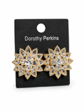 floral gold perkins earrings