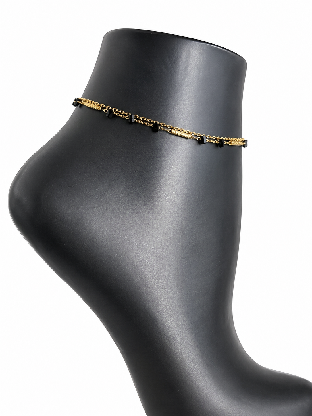 Midnight Bead Anklet
