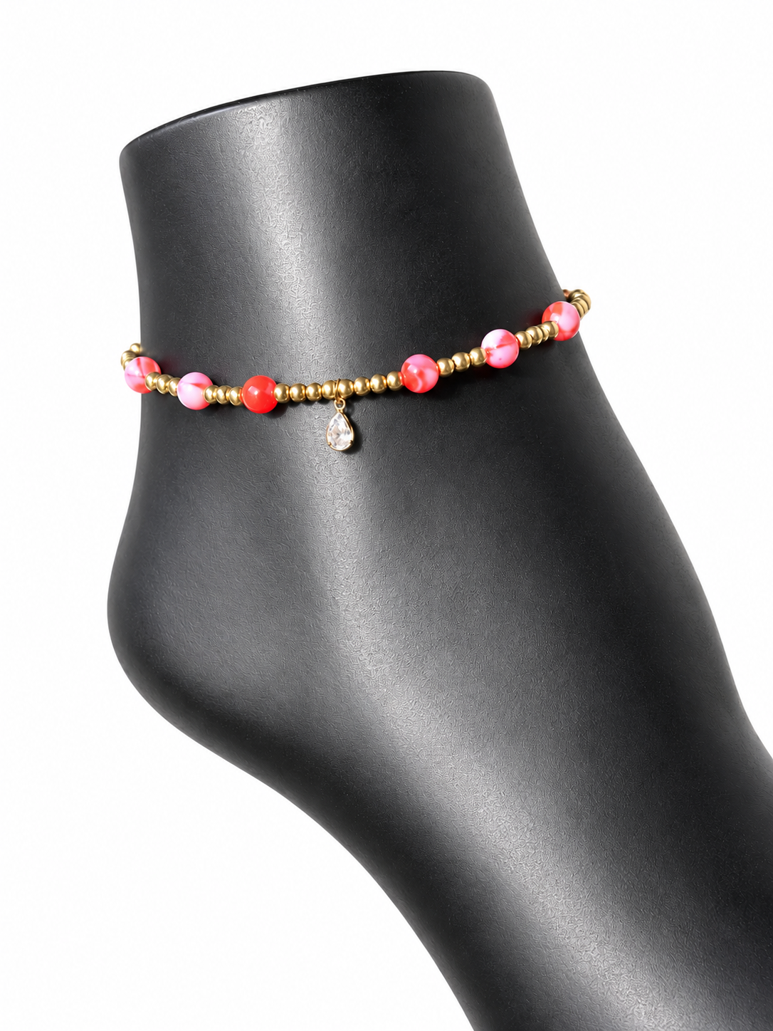 Ruby Charm Anklet