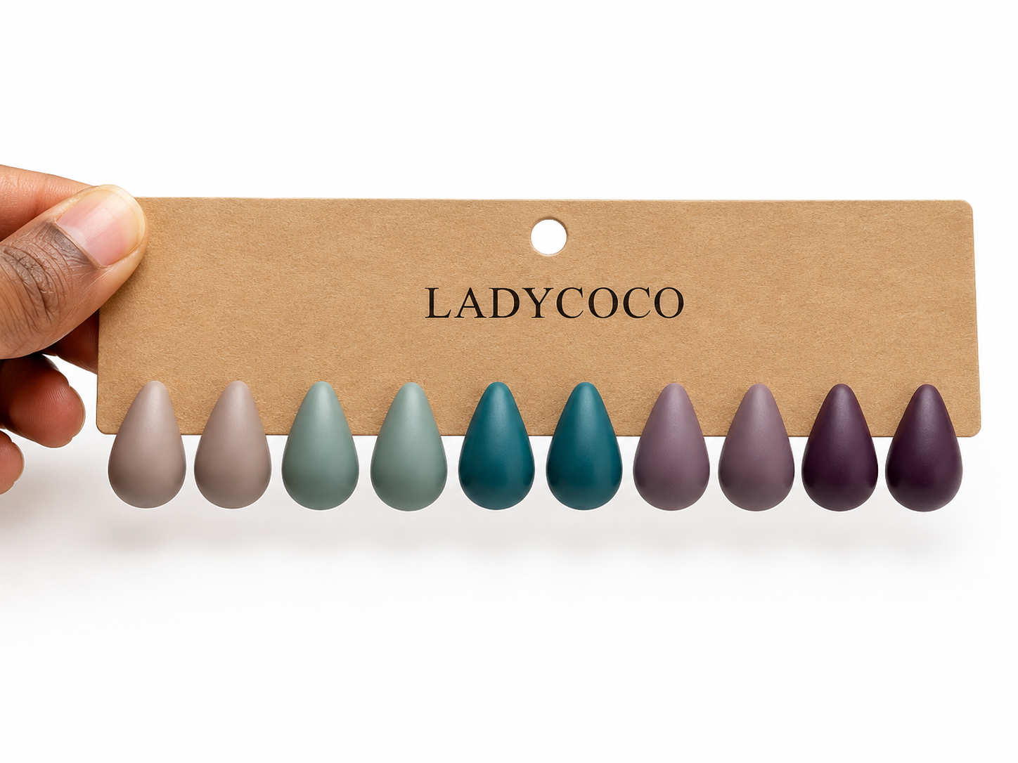 Matte Luxe Stud Earrings Set