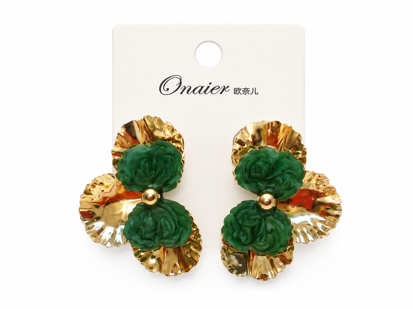 Golden Garden Blossom Earrings