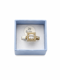 Gold ring velvet