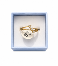 Gold heart ring