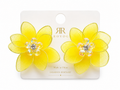 Orchid Mesh Flower Stud Earrings