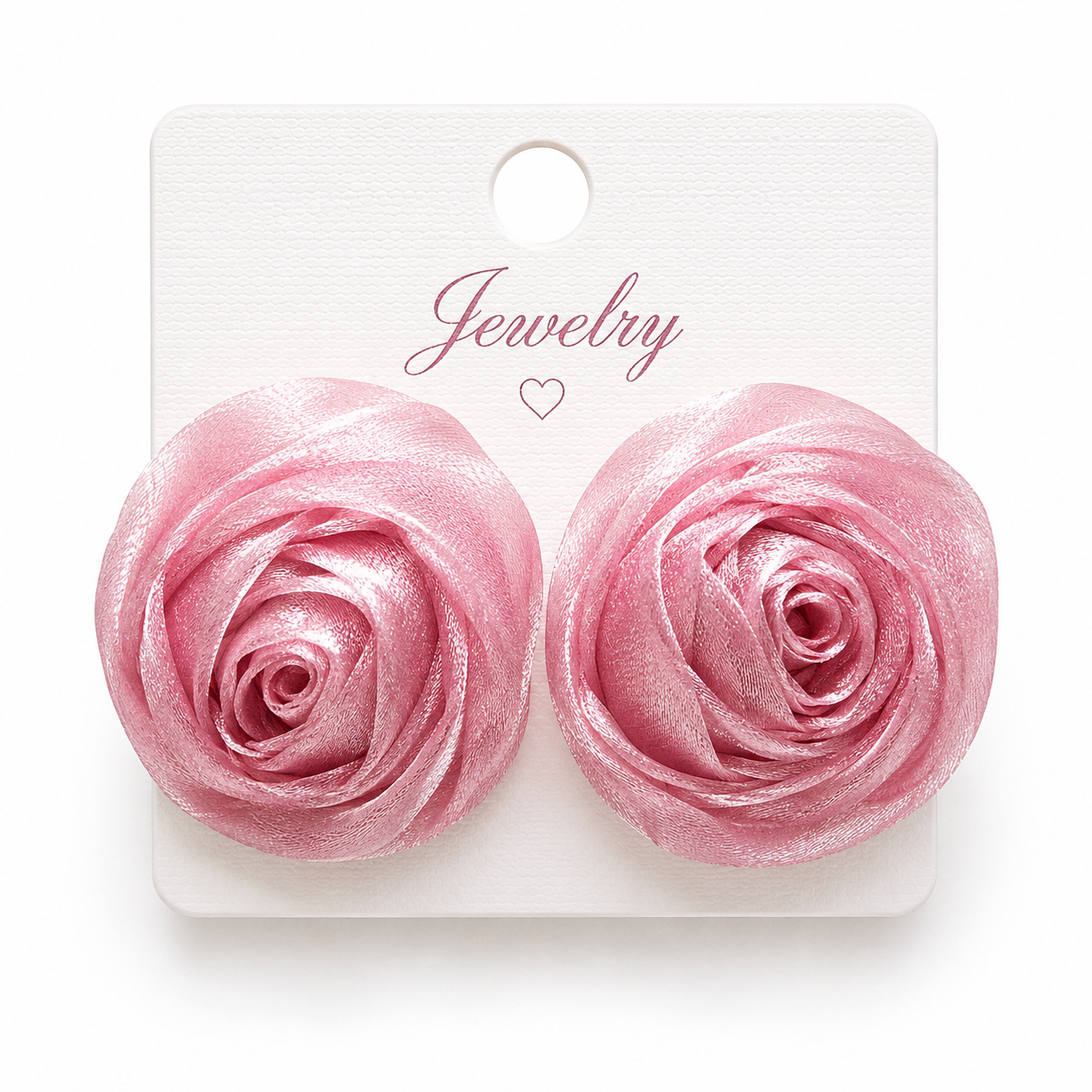 Velvet Rose Bloom Studs Earrings