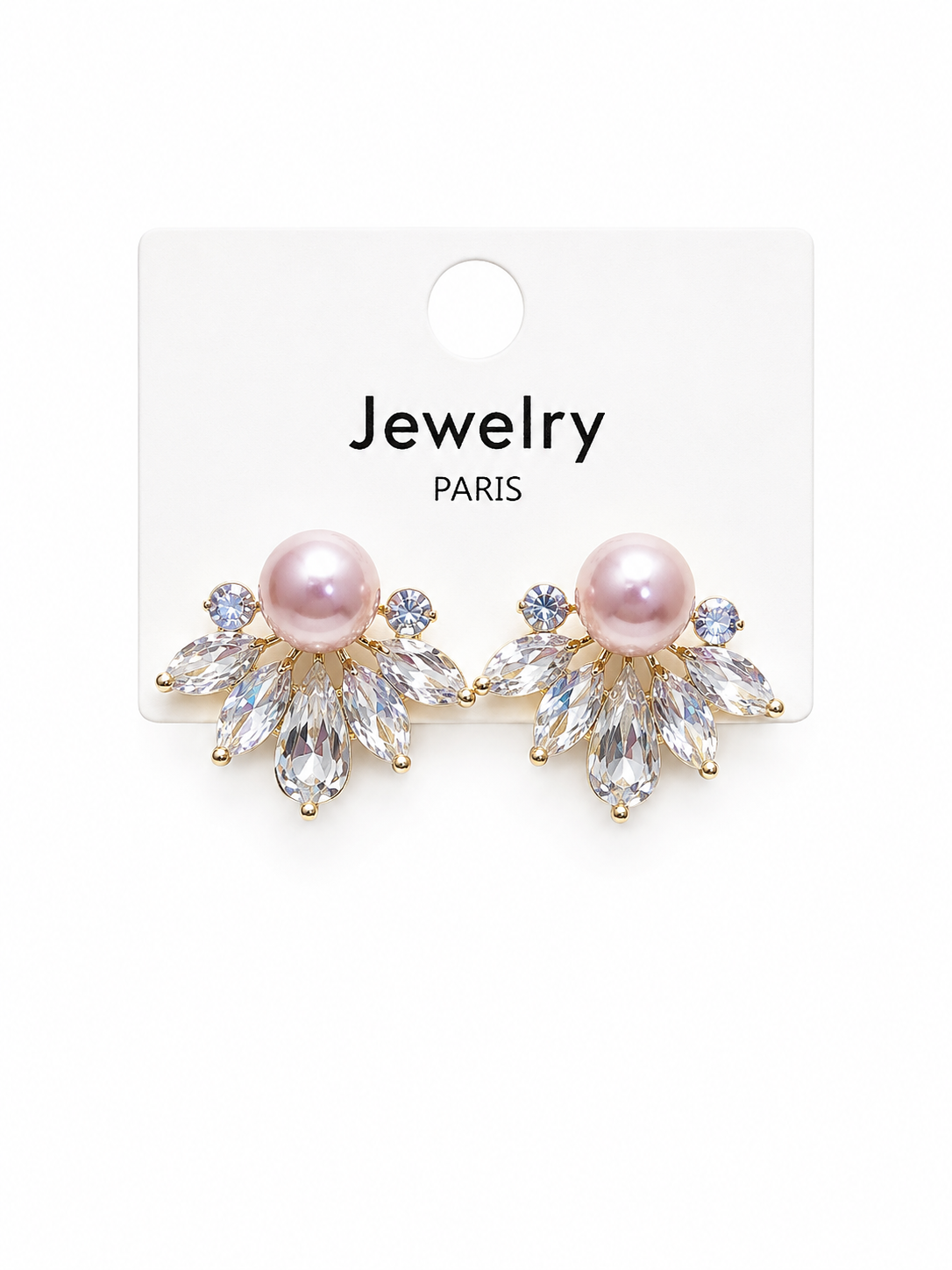 Pearl Halo Stud Earrings