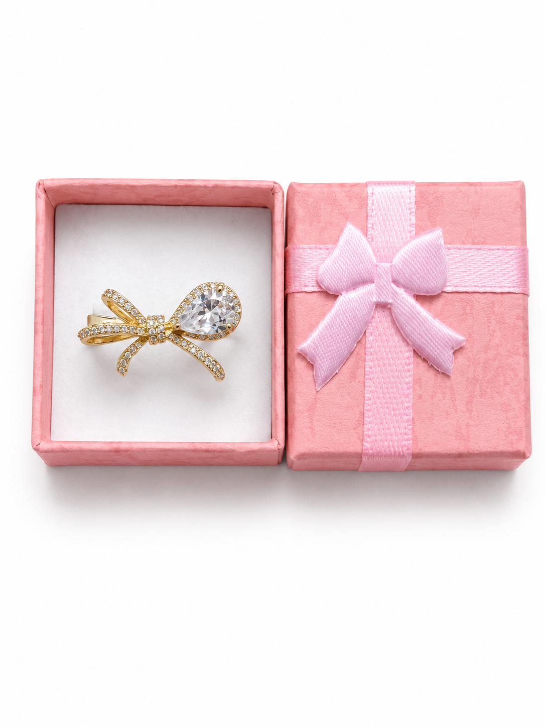 Bow gold ring