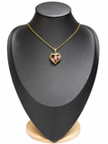 Pinkie heart gold necklace