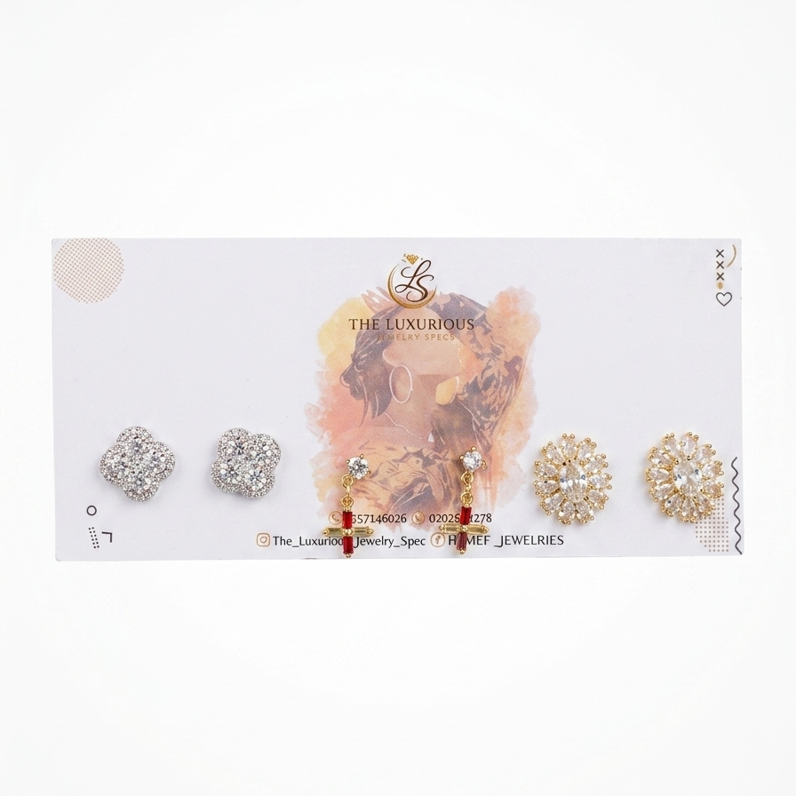 FASHION EARRING SET 3-IN-1
