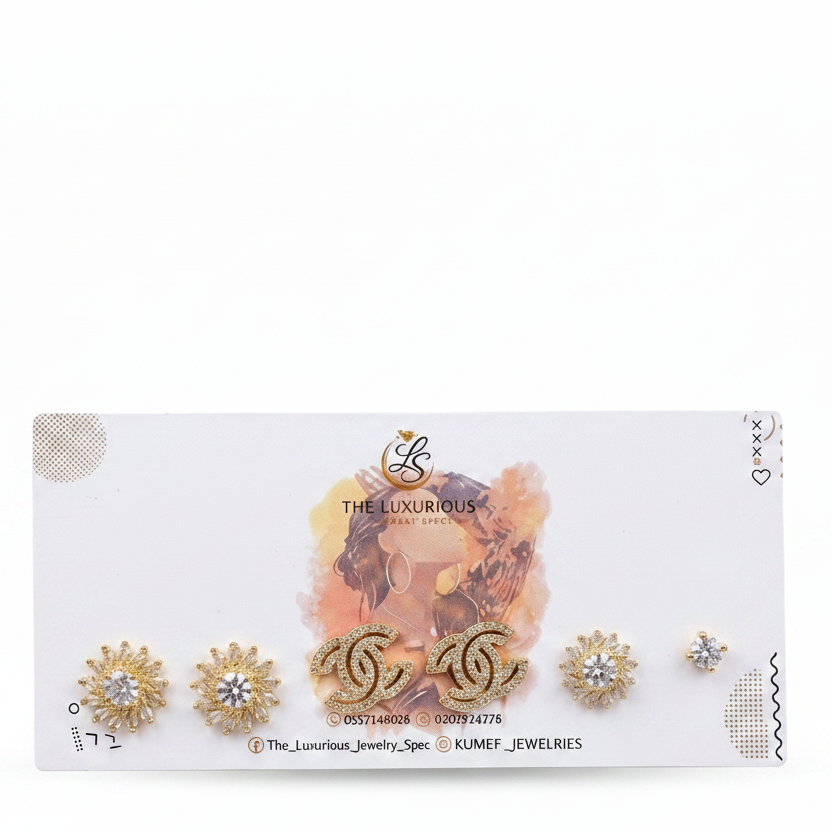 WOMENS 3-IN-1 SET EARRING