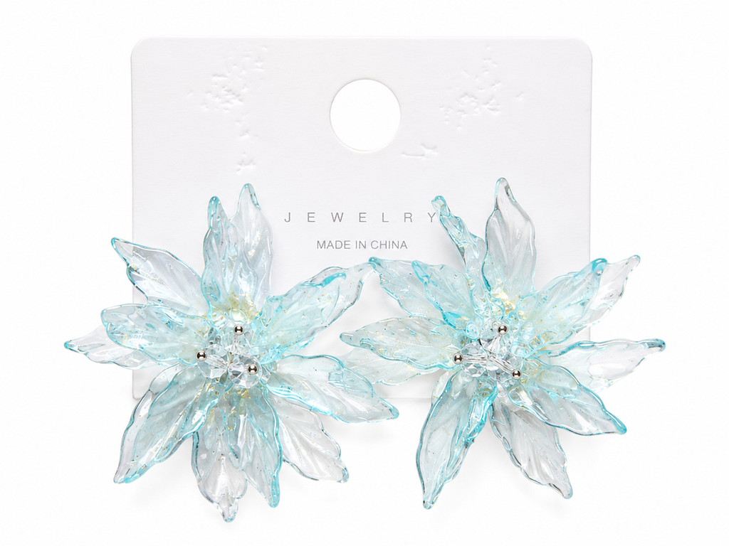 Scarlet Bloom Statement Earrings
