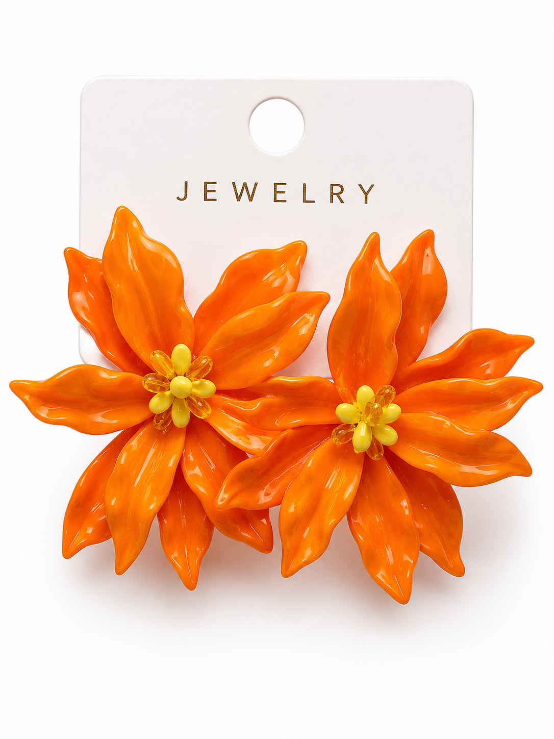 Scarlet Bloom Statement Earrings