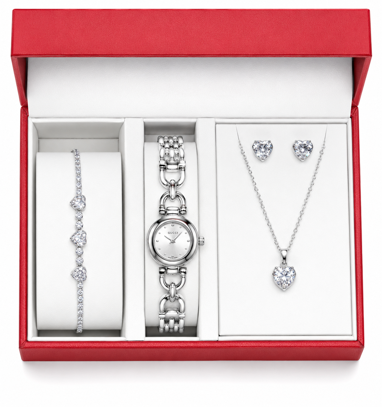 GUCCI silver jewellery gift set